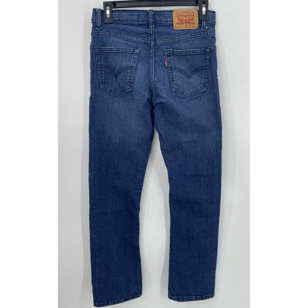 Boys Levi’s 511 Slim Jeans Size 14 Regular 27x27 Medium Wash - Picture 2 of 16
